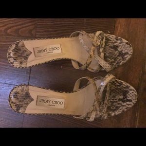 Jimmy Choo sandal leopard skin size 39